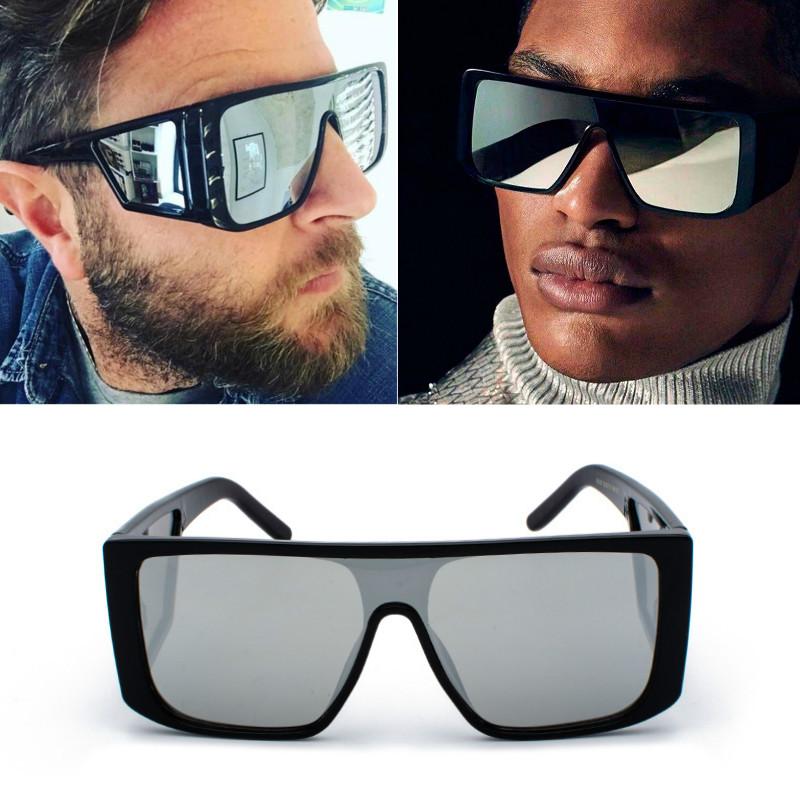 FEISEDY Oversized Rimless Mirrored Sunglasses for Women Men 2021 Flat Top  Shield Wrap Square UV400 B2761… - Walmart.com
