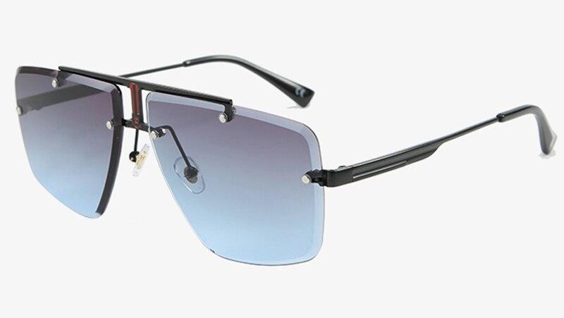 Square Rimless Fashion Sunglasses For Women Men Casual Rivet Decor Gradient  Glasses For Summer Beach Party, Uv400 - Temu United Arab Emirates