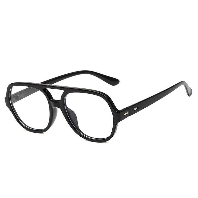 Retro Oversize Square Glasses Frame Classic Flat Light For Men And Women -FunkyTradition
