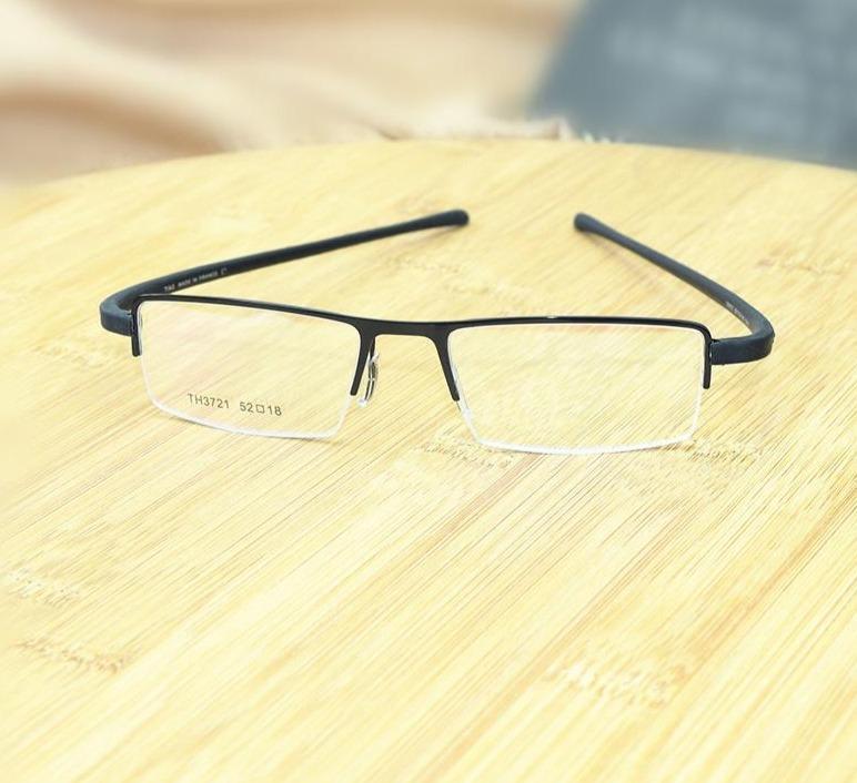 New Fashion Retro Glasses Half Rim Optical Frame Metal For Men Women - FunkyTradition