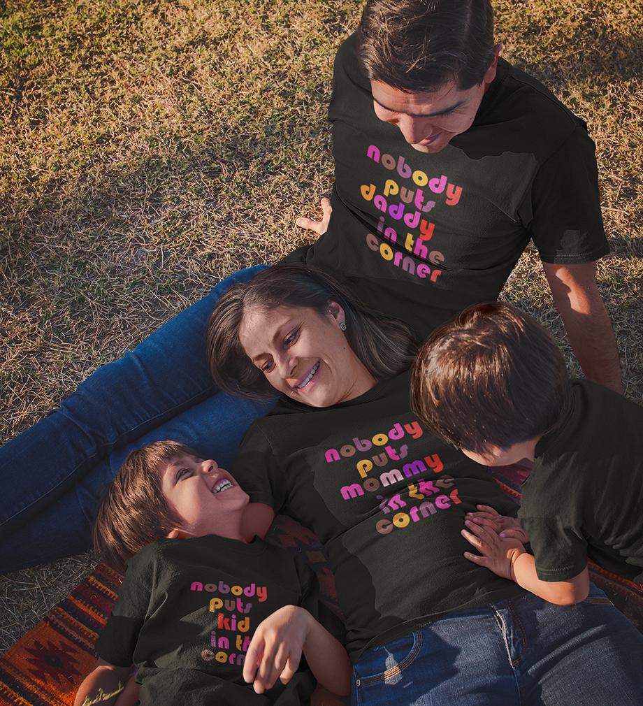 Nobody Puts Family Half Sleeves T-Shirts-FunkyTradition