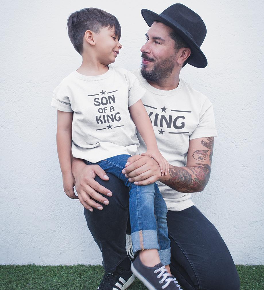 King Son Of King Father and Son Matching T-Shirt- FunkyTradition