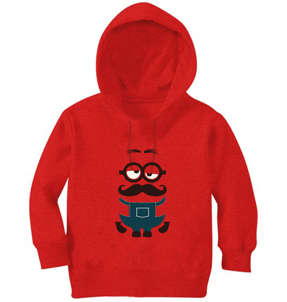 Minion Mustache Hoodie For Boys-FunkyTradition