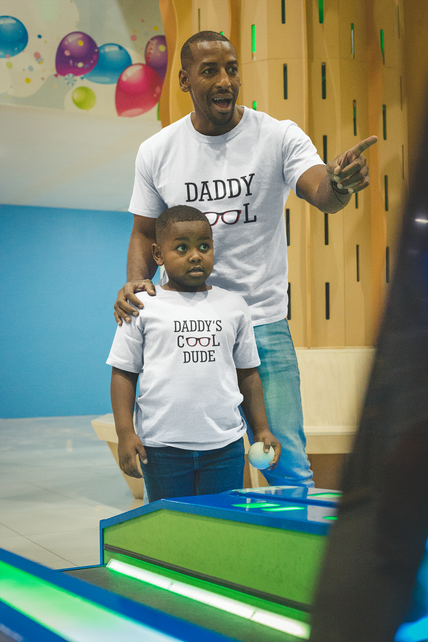 Daddy Cool Father and Son White Matching T-Shirt- FunkyTradition