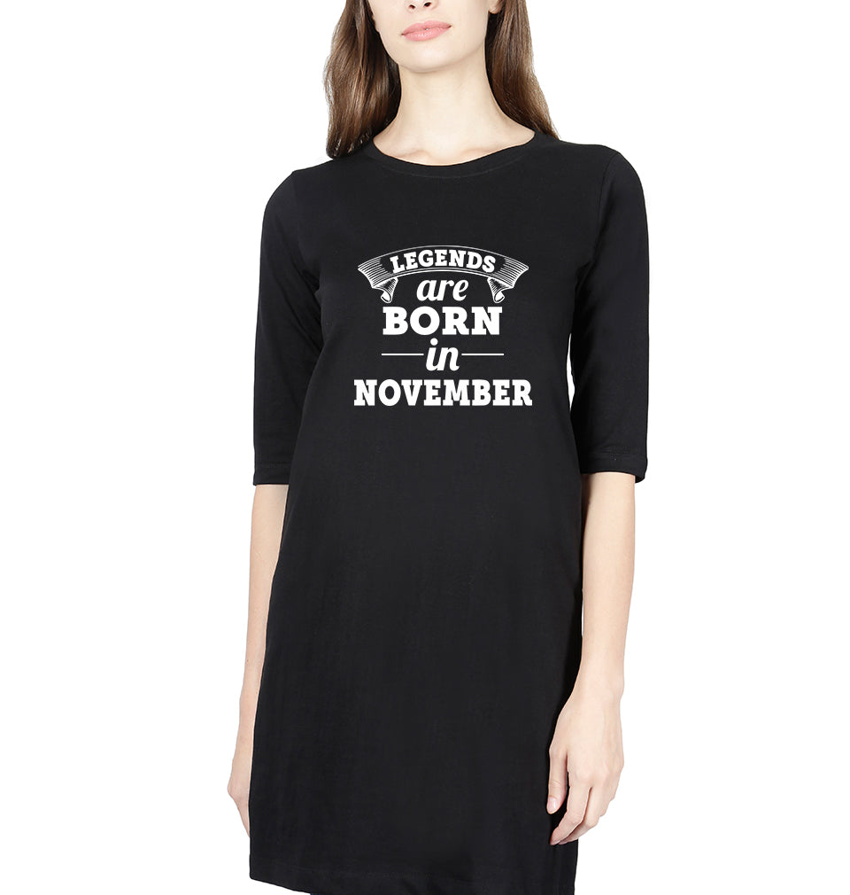 Legends are Born in November Women Long Top-FunkyTradition