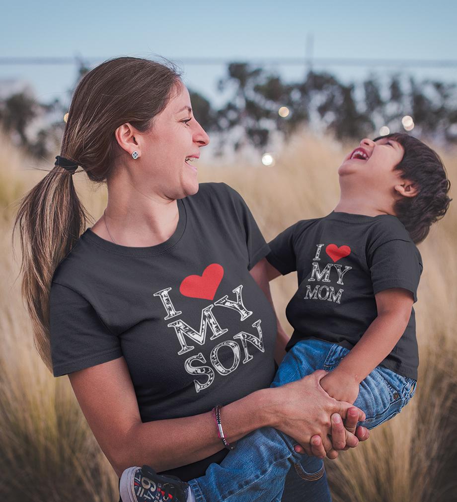 I Love My Mom I Love My son Mother and Son Matching T-Shirt- FunkyTradition