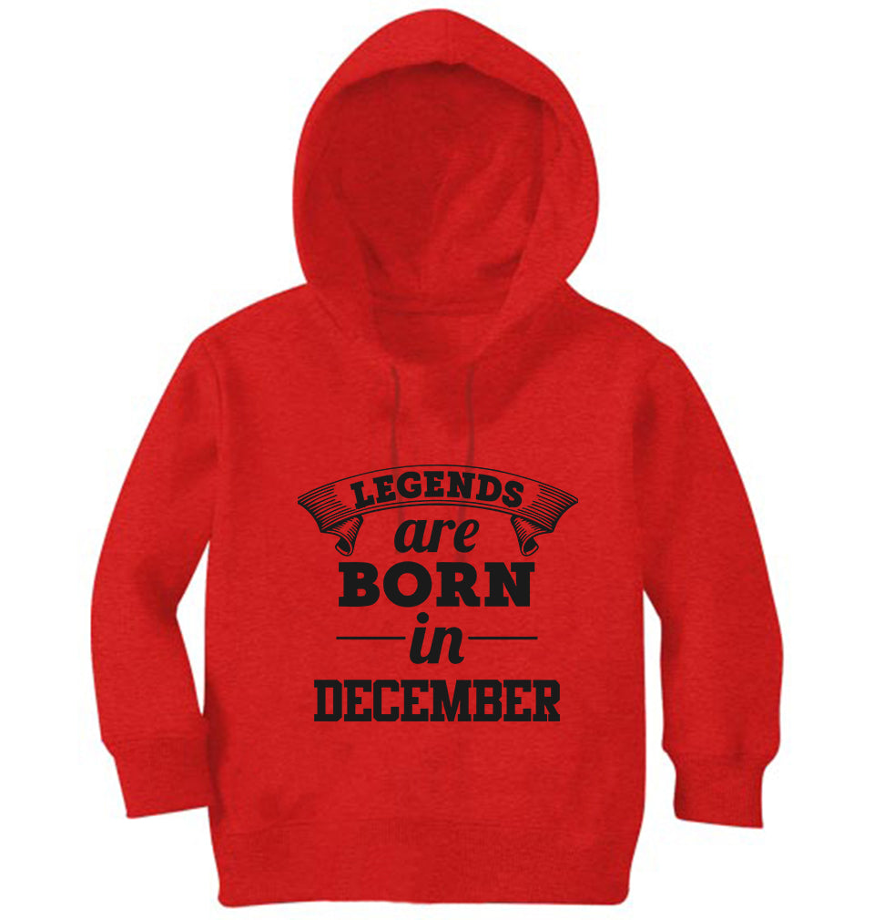 Legends are Born in December Hoodie For Girls -FunkyTradition