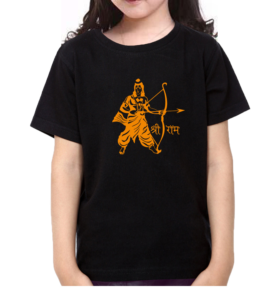 RAMJI Shree Ram Half Sleeves T-Shirt For Girls -FunkyTradition