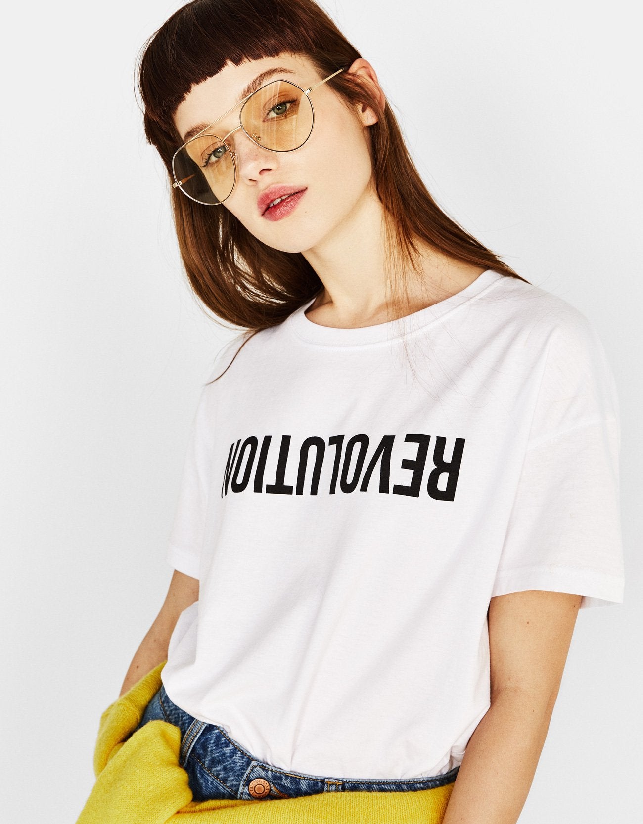 Revolution Printed Womens Half Sleeves T-Shirts-FunkyTradition