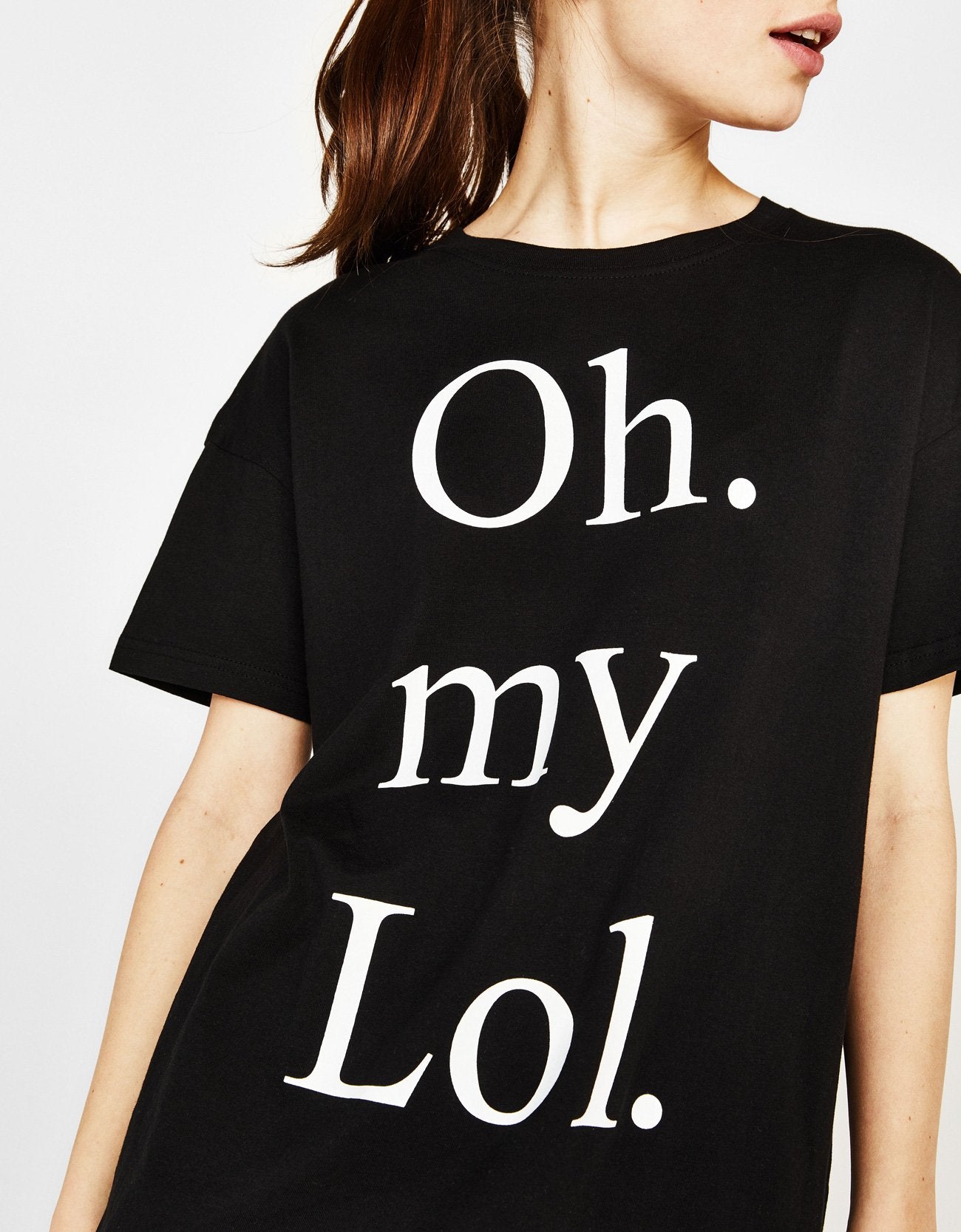 Oh My LOL Printed Womens Half Sleeves T-Shirts-FunkyTradition