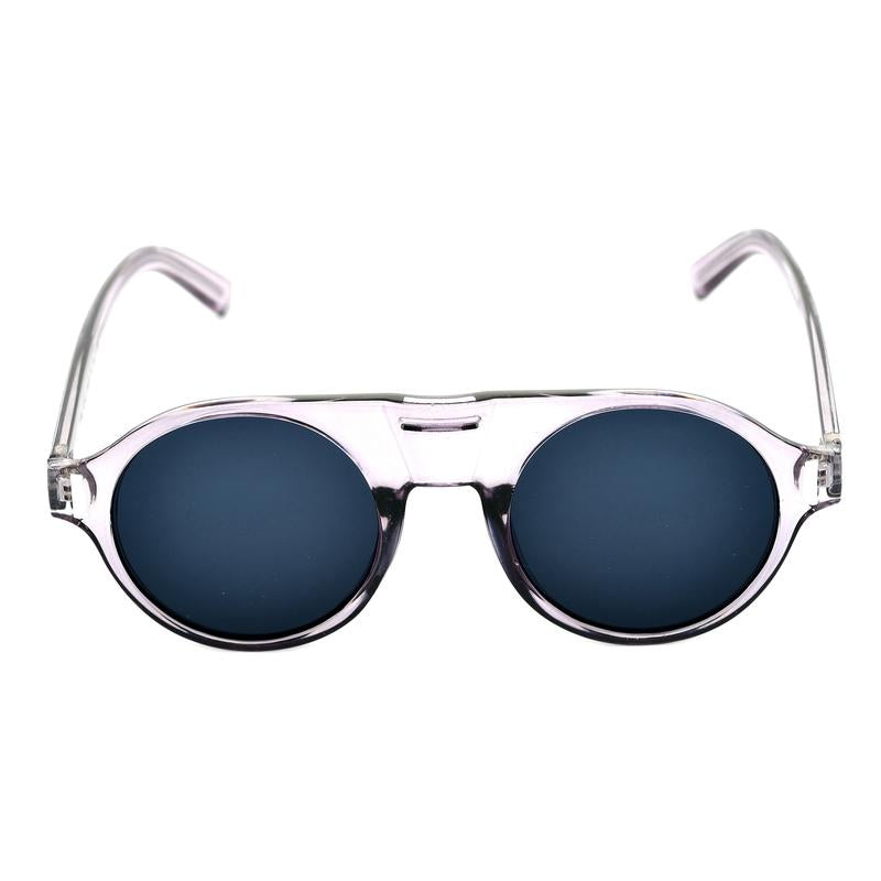 Round Black And Silver Sunglasses For Men And Women-FunkyTradition
