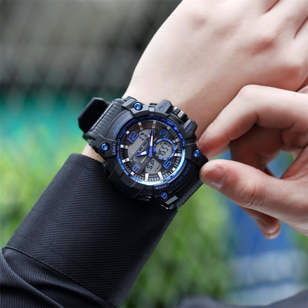 New Stylish Men's Double Core LED Luminescent Multi-Function Sport Watch For Men And Women-FunkyTradition