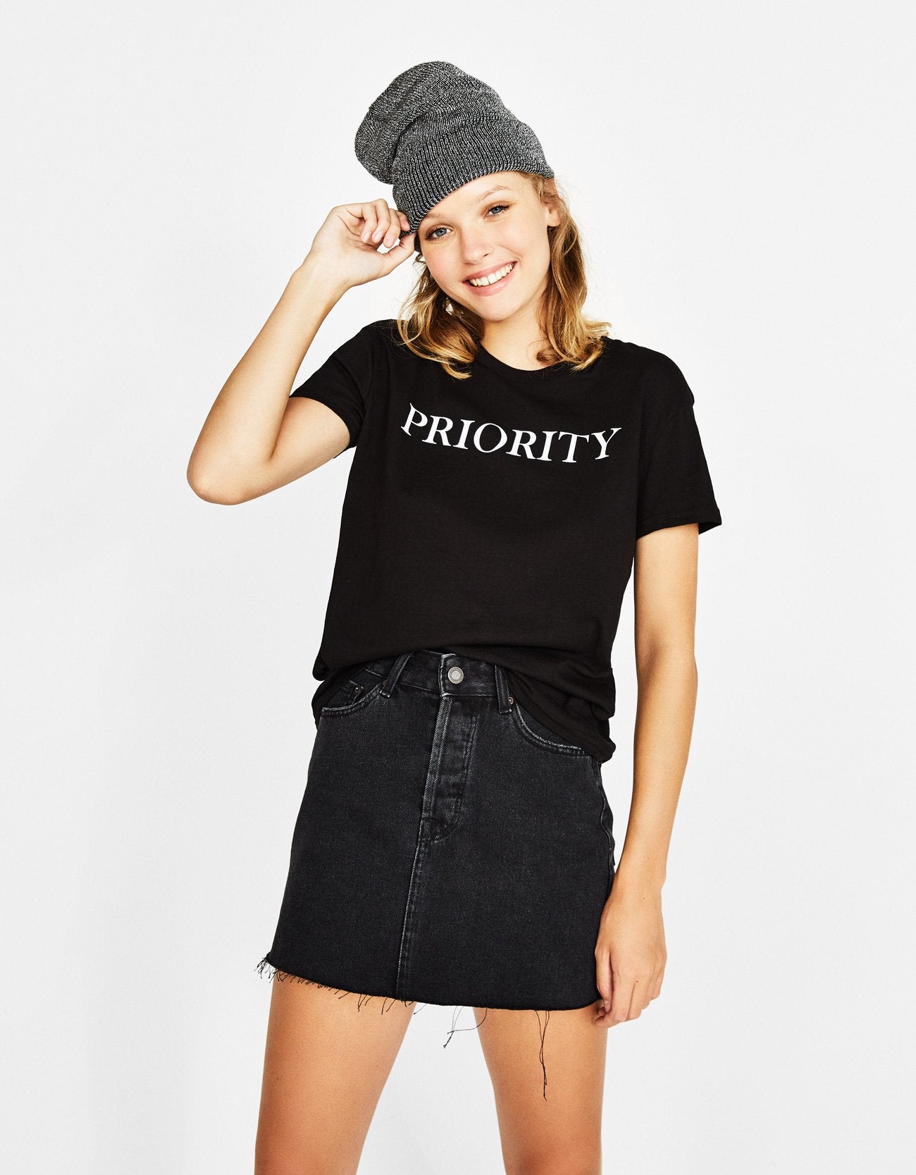 Priority Printed Womens Half Sleeves T-Shirts-FunkyTradition