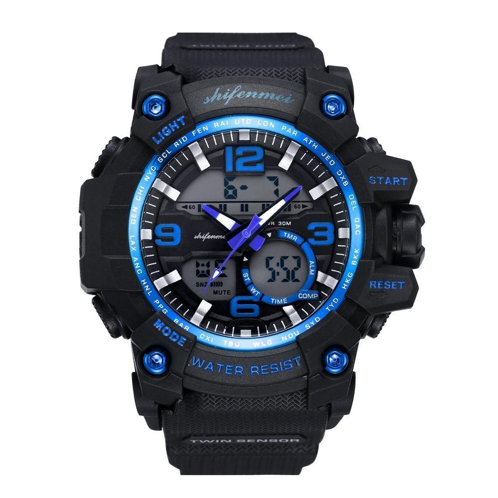 New Stylish Men's Double Core LED Luminescent Multi-Function Sport Watch For Men And Women-FunkyTradition