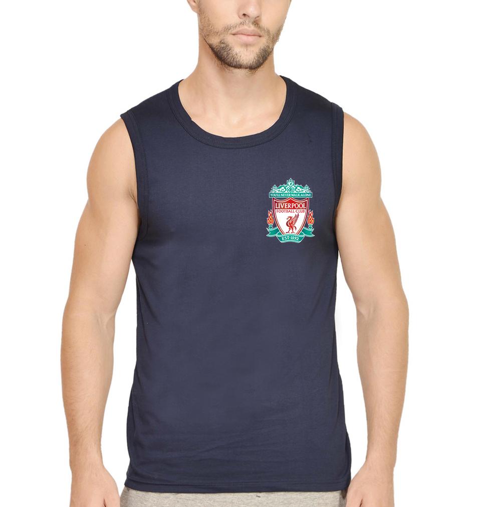 Liverpool Logo Men Sleeveless T-Shirts-FunkyTradition