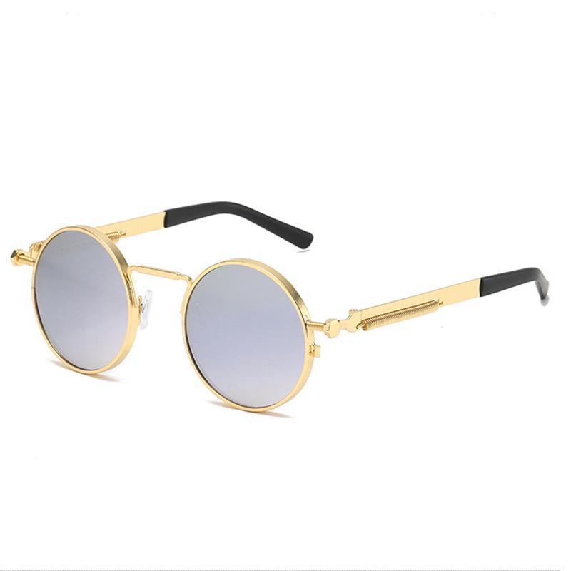 Stylish Round Metal Retro Design Sunglasses For Men And Women