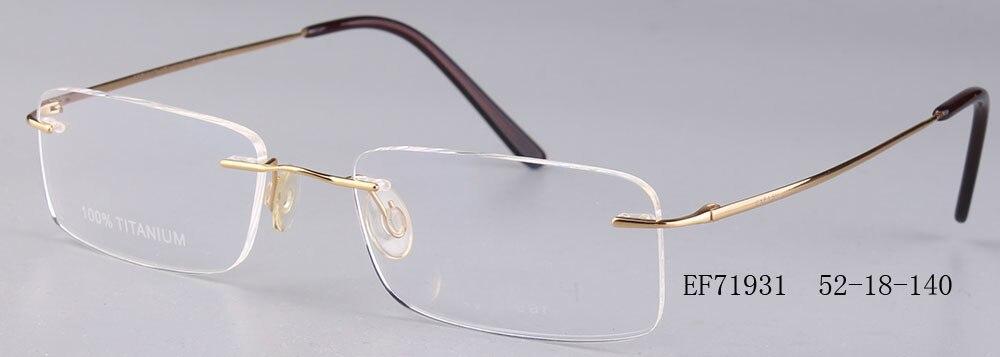 Rimless Glasses Man Points Women Titanium Optical Frames - FunkyTradition