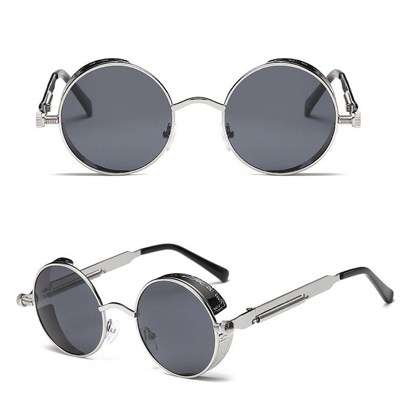 Golden Casual Wear Round Shape Style Metal Frame Sunglasses For Men And  Women With Case
