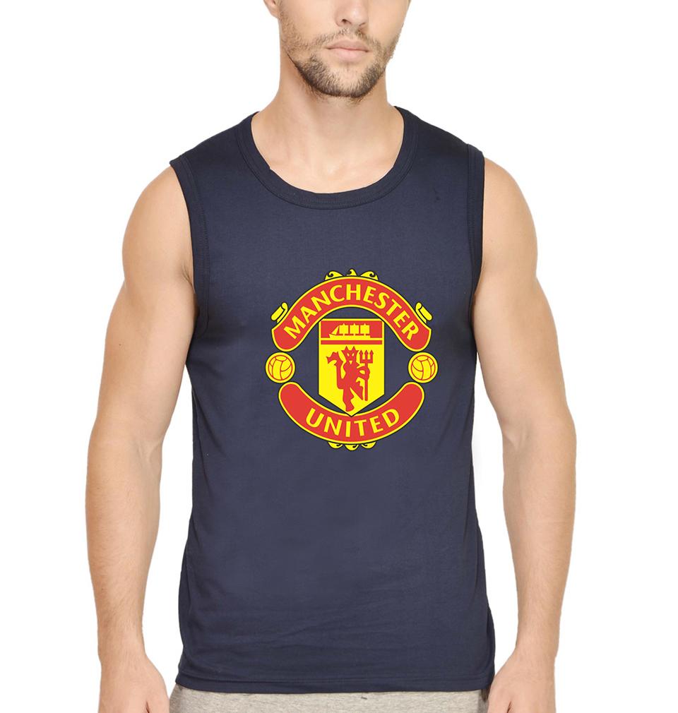 Manchester United Men Sleeveless T-Shirts-FunkyTradition