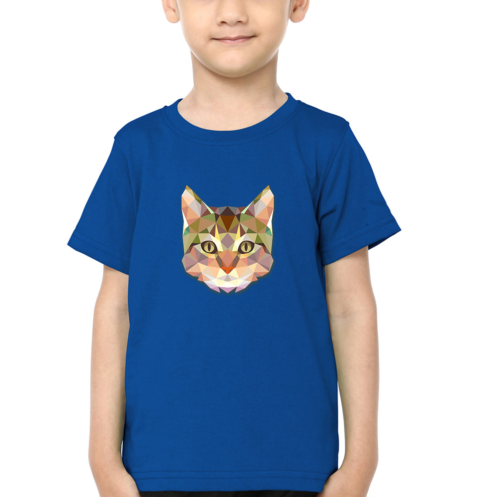 TRIANGLE CAT Half Sleeves T-Shirt for Boy-FunkyTradition