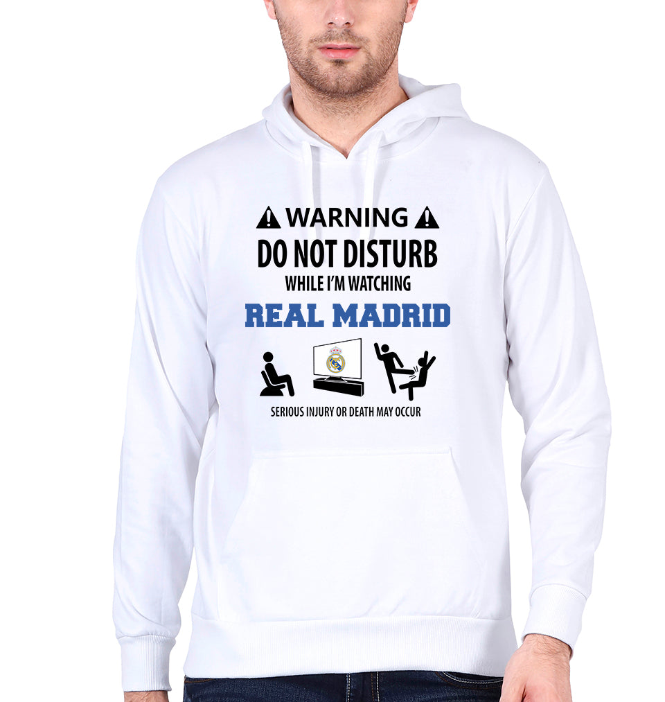 Warning Real Madrid Hoodie For Men-FunkyTradition