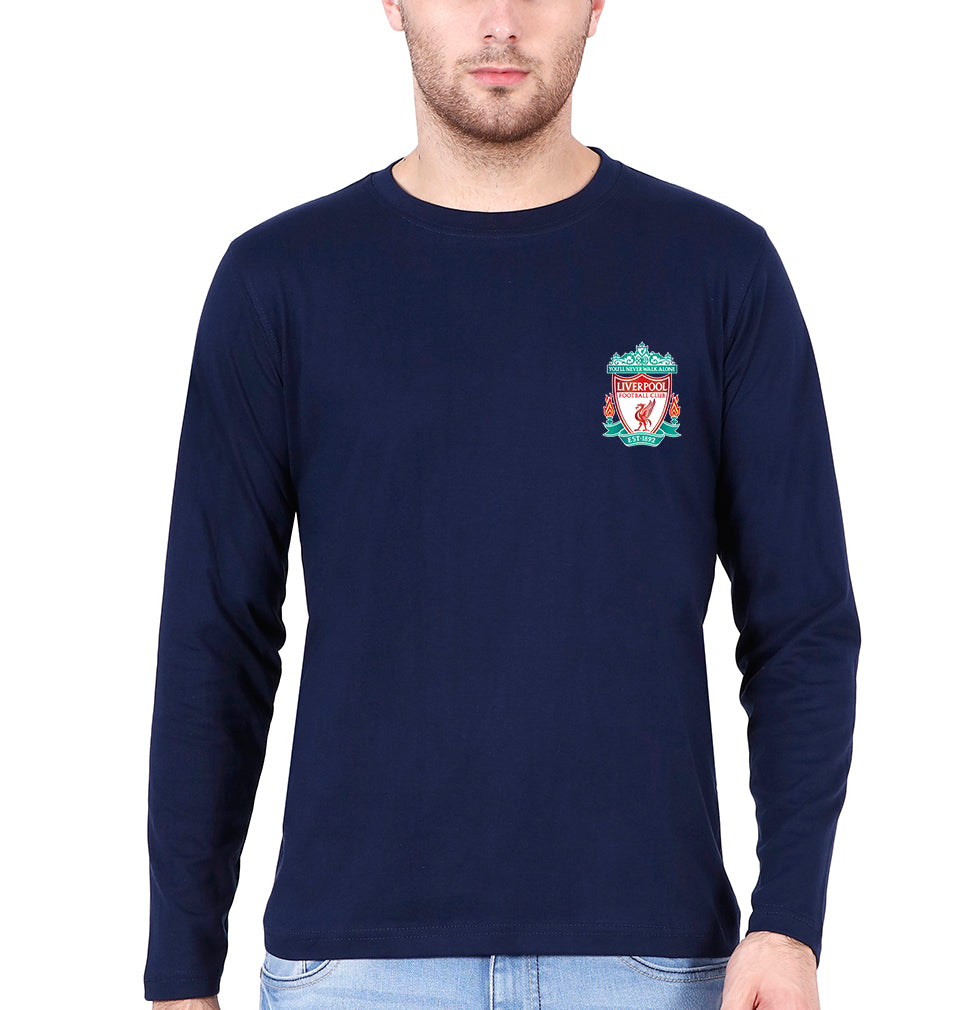Liverpool Logo Full Sleeves T-Shirt For Men-FunkyTradition