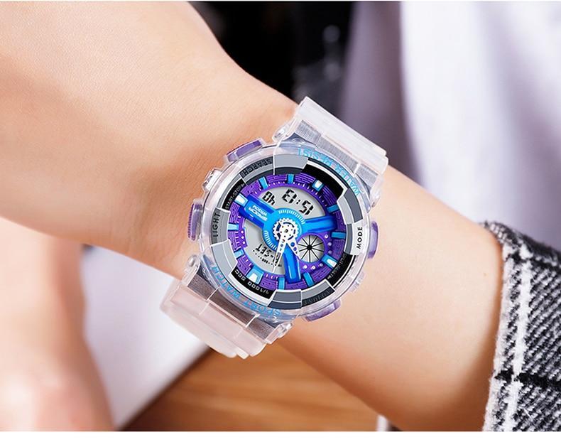 New Stylish Transparent Multi Colour Sports Watches For Men And Women-FunkyTradition