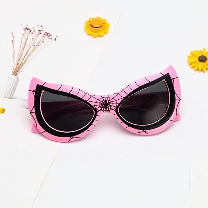 Pink Spiderman Sunglasses For Boys And Girls-FunkyTradition (4+ Kids Sunglasses)