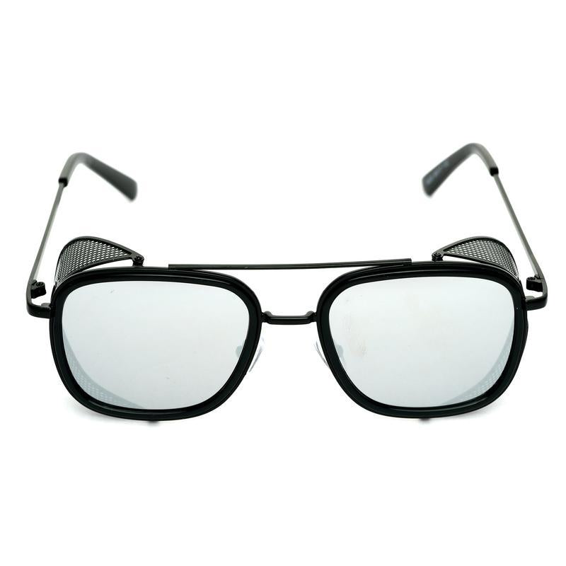 Square Grey And Black Sunglasses For Men And Women-FunkyTradition