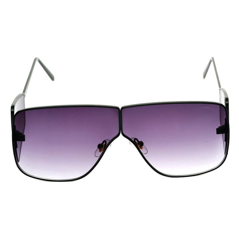 Square Shaded Purple And Black Sunglasses For Men And Women-FunkyTradition
