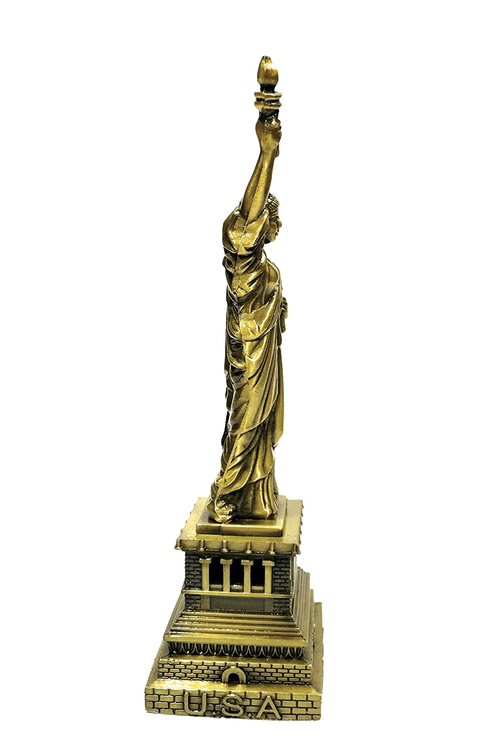 FunkyTradition 25 CM Tall Statue of Liberty New York City Showpiece for Home Office Decor and Anniversary Birthday Gifts