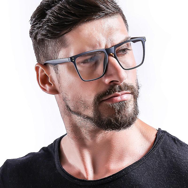 Oversized Square Frame Eyeglasses For Men - FunkyTradition