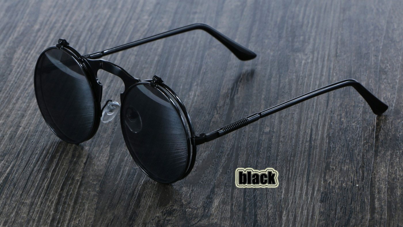 Buy Whay Round Sunglasses Black For Men & Women Online @ Best Prices in  India | Flipkart.com