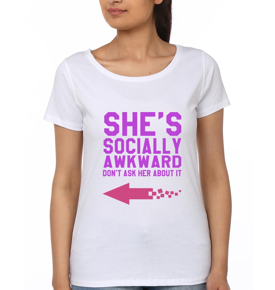 Social Sister Sister Half Sleeves T-Shirts -FunkyTradition