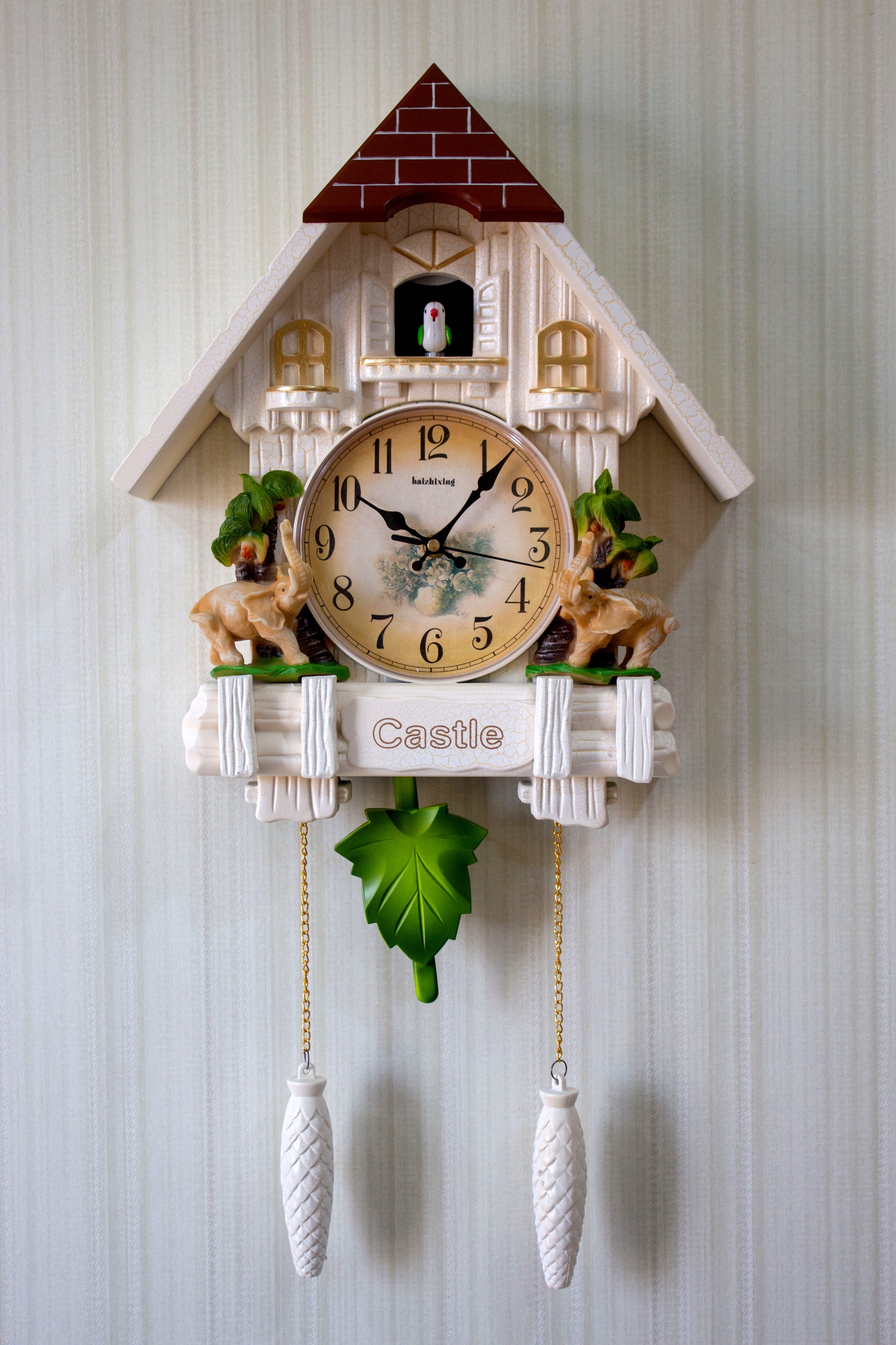 FunkyTradition Hanging Cuckoo Wall Clock for Home Office Decor and Gifts 70 CM Tall- FunkyTradition