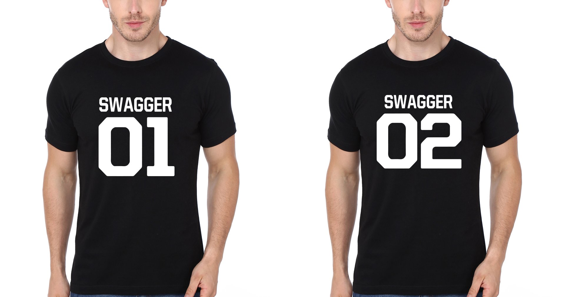 Swagger BFF Half Sleeves T-Shirts-FunkyTradition