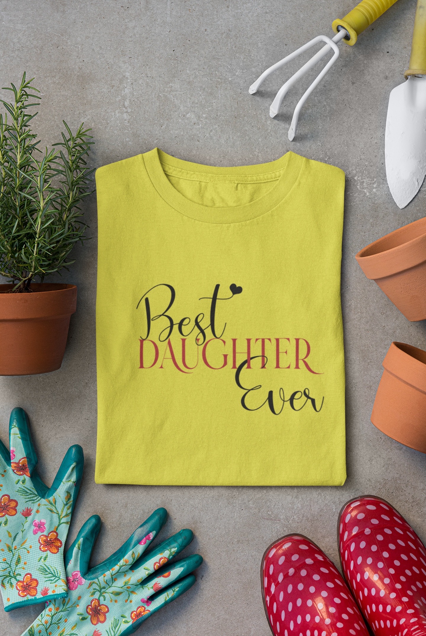 Best Dad Ever Father and Daughter Yellow Matching T-Shirt- FunkyTradition