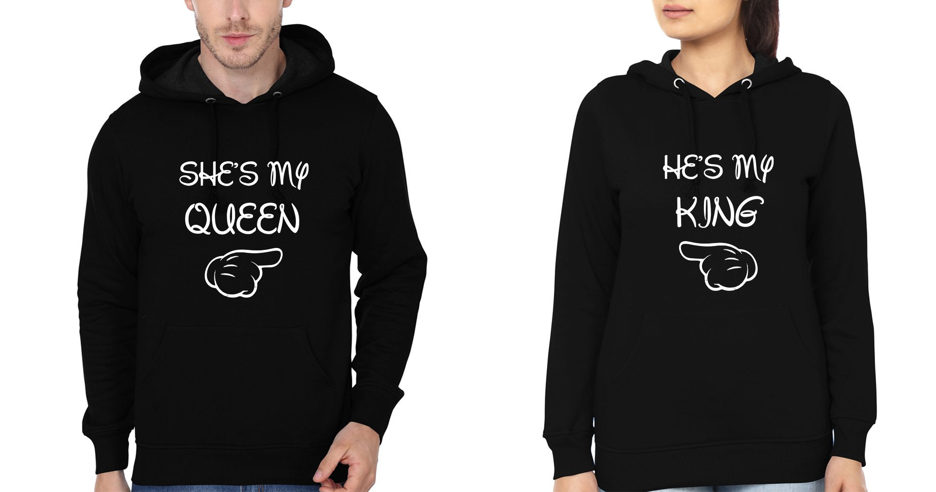 My Queen Couple Hoodie-FunkyTradition