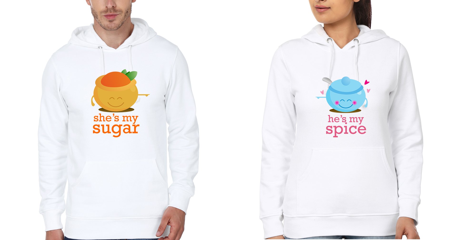 Sugar Spice Couple Hoodie-FunkyTradition