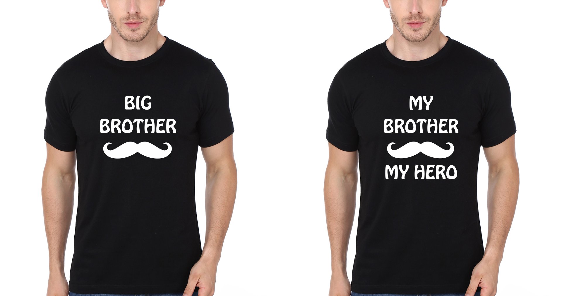 My Brother My Hero Brother-Brother Half Sleeves T-Shirts -FunkyTradition