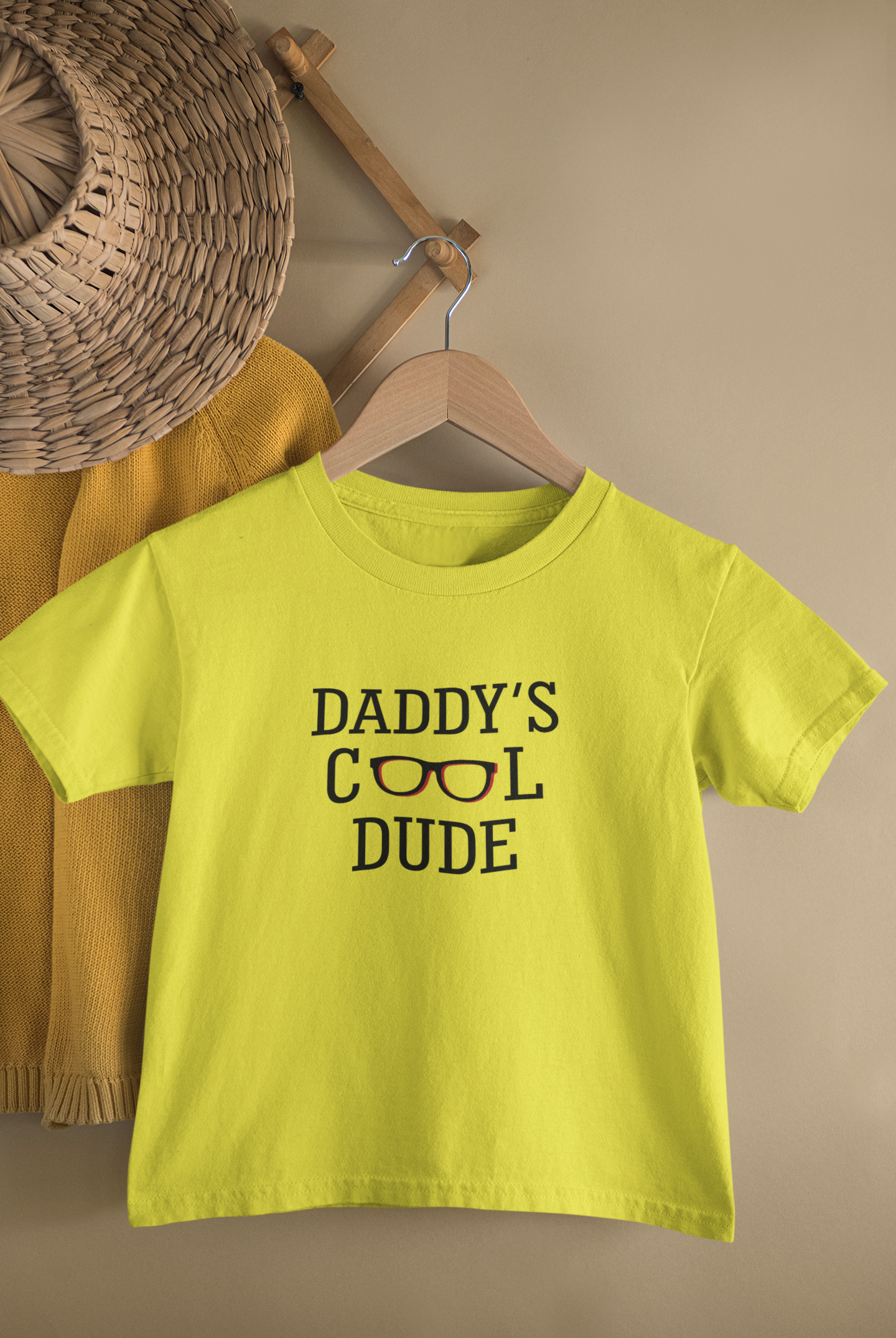 Daddy Cool Father and Son Yellow Matching T-Shirt- FunkyTradition
