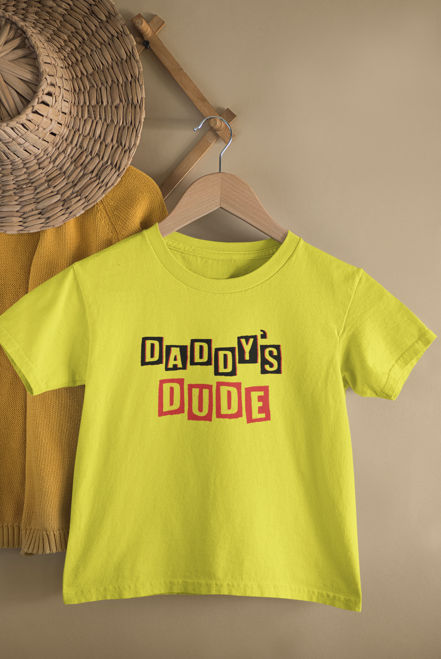 Daddy Father and Son Yellow Matching T-Shirt- FunkyTradition