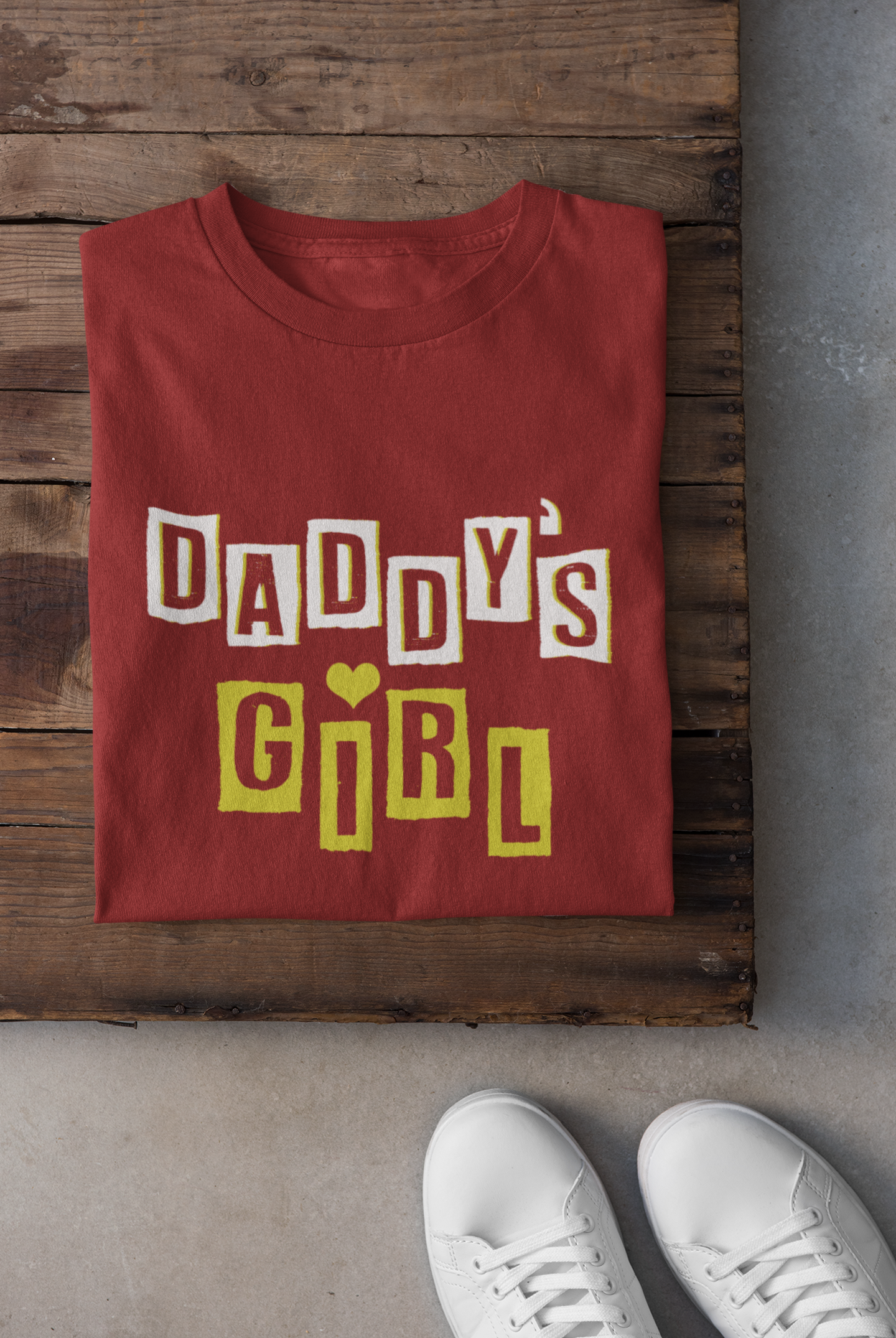 Daddy Father and Daughter Red Matching T-Shirt- FunkyTradition