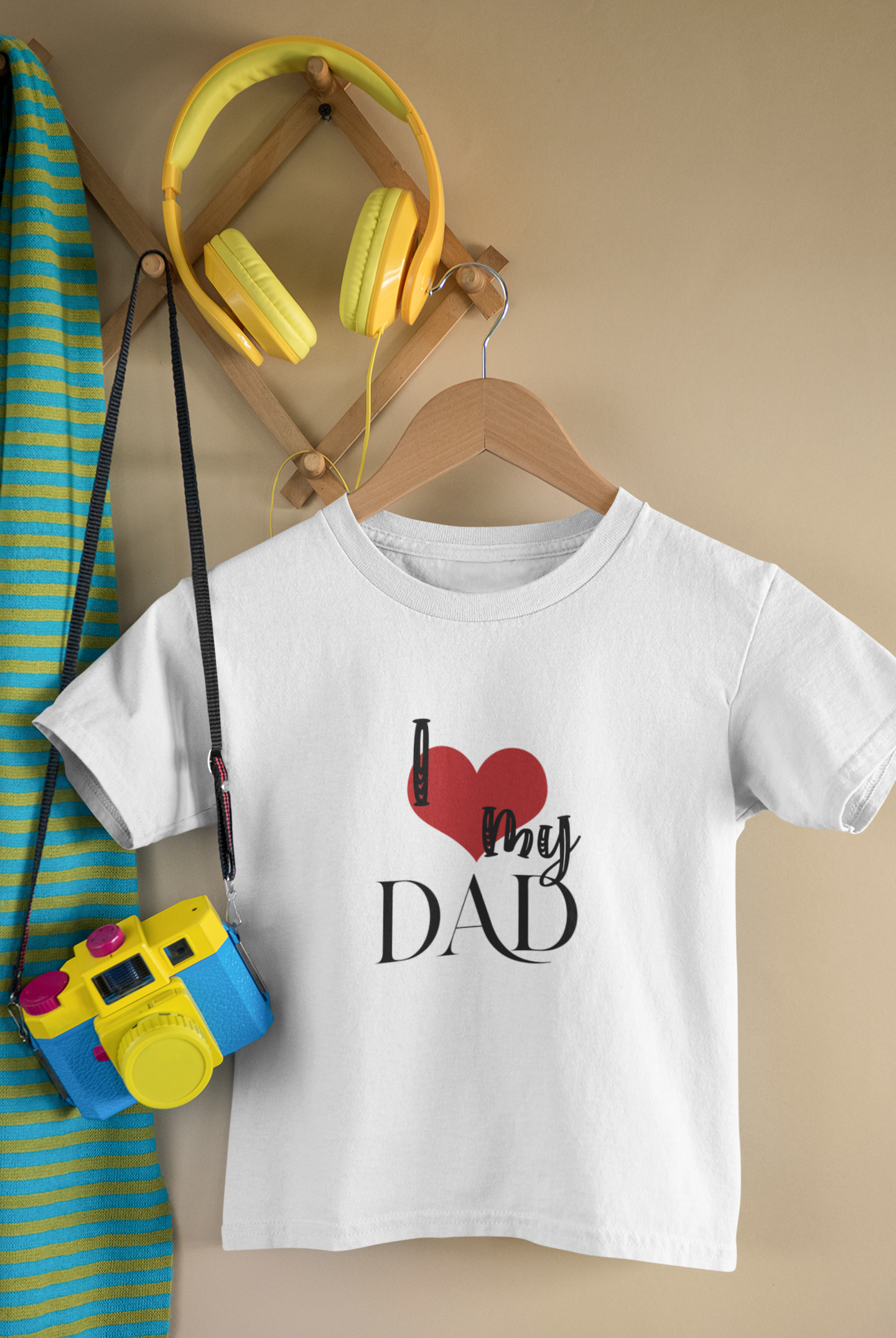 I Love My Dad Father and Son White Matching T-Shirt- FunkyTradition