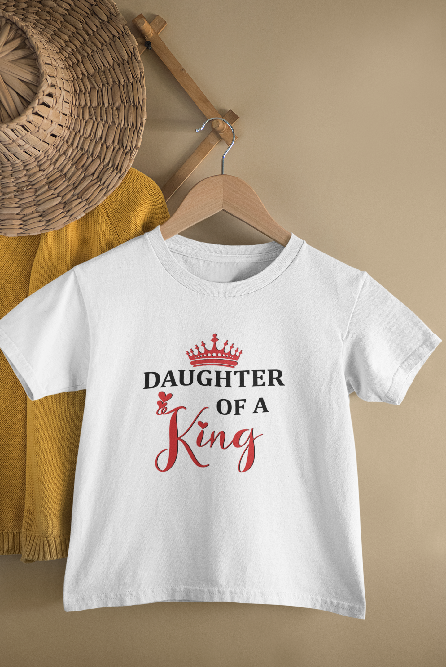 Daddy Of A Princess Father and Daughter White Matching T-Shirt- FunkyTradition