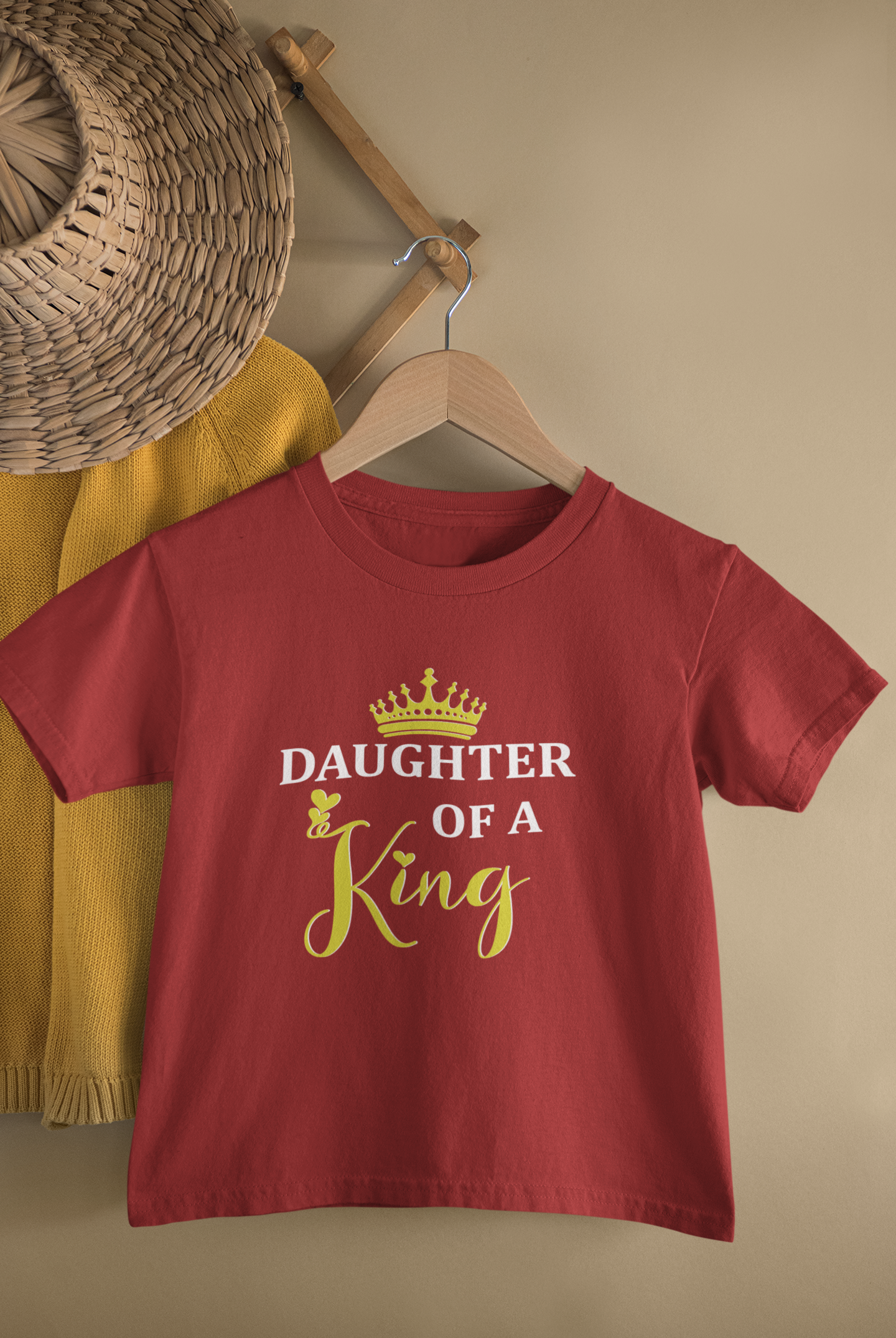 Daddy Of A Princess Father and Daughter Red Matching T-Shirt- FunkyTradition