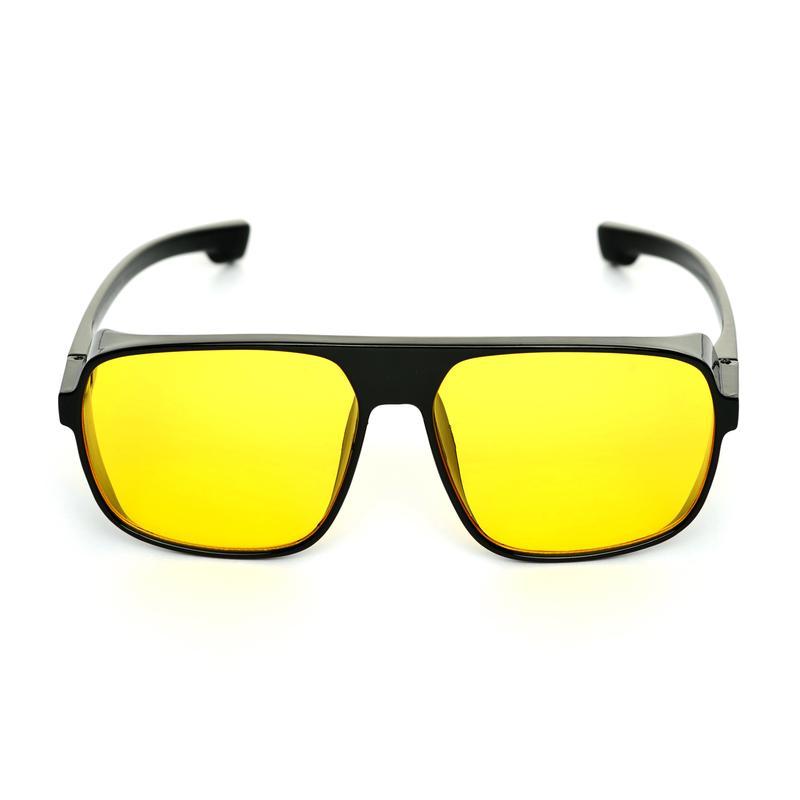 Rectangle Yellow And Black Sunglasses For Men And Women-FunkyTradition
