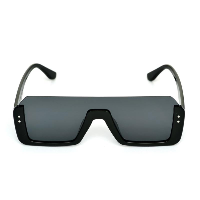 Way Oval Black And Black Sunglasses For Men And Women-FunkyTradition