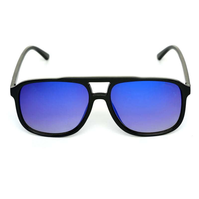 Rectangle Blue And Black Sunglasses For Men And Women-FunkyTradition