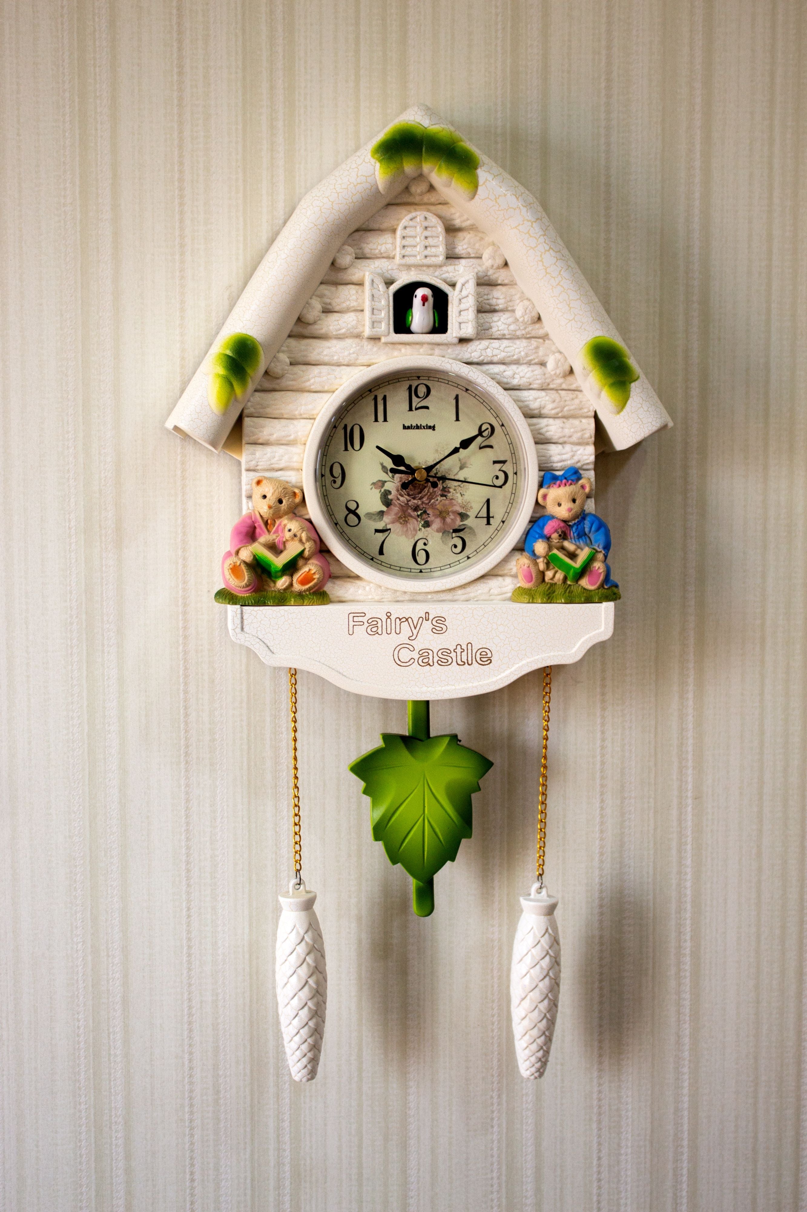 FunkyTradition Hanging Cuckoo Wall Clock for Home Office Decor and Gifts 60 CM Tall- FunkyTradition